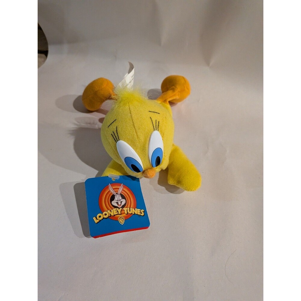 Play by Play Looney Tunes Tweety Bird Beanbag Plush Toy 7" 1997 w/ Tag